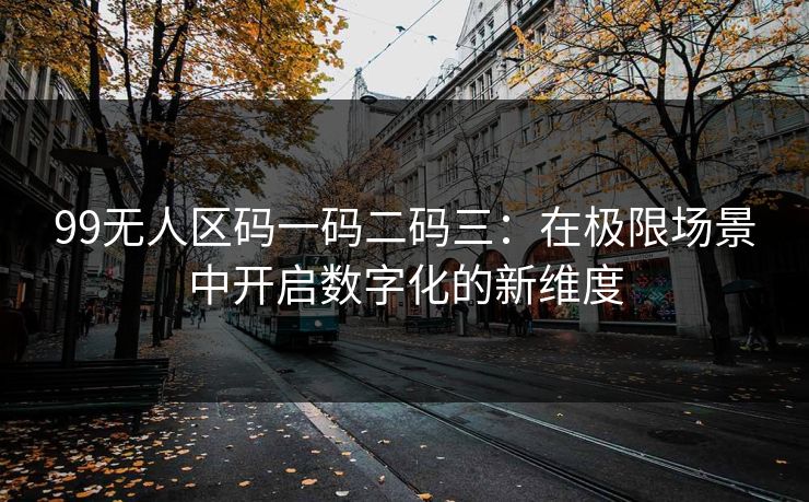 99无人区码一码二码三：在极限场景中开启数字化的新维度